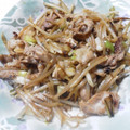 ornitier's cooksnap of when they made もやしねぎ豚肉塩炒め.