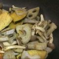 hunemi's cooksnap of when they made 簡単☆れんこんとかぼちゃのバター醤油炒め.