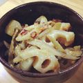 kaeko17's cooksnap of when they made 牛蒡と蓮根のみそきんぴら.