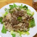 yumiちゃんぐ's cooksnap of when they made 牛肉とほうれん草のチャーハン.