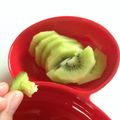 みうﾁｬﾝ's cooksnap of when they made ★コツ★キウイの芯の取り方♪.