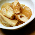 99817's cooksnap of when they made 筍と大根、ちくわの煮物.