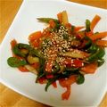 天音。's cooksnap of when they made お弁当に！人参とピーマンの味噌炒め.