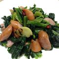 YUKIKI☆'s cooksnap of when they made ウィンナーとほうれん草のペペロン炒め.