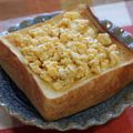 ぽっぽぺぺ's cooksnap of when they made 普通に美味しいマヨ卵トースト♪.