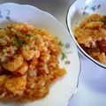 kurukurumin's cooksnap of when they made 赤～い✿チリエビピラフ✿.