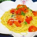 ruruchirin's cooksnap of when they made トマトのペペロンチーノ.