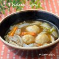 naonaos's cooksnap of when they made 蓮根入り鶏団子と白菜の煮物.
