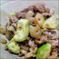 Nappuu's cooksnap of when they made アボガドと豚肉のバター醤油炒め.