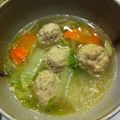 りゅうすけママ's cooksnap of when they made ひらひら野菜の肉団子鍋.