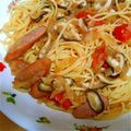 ユニタリ行列's cooksnap of when they made トマトと椎茸のパスタ.