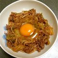 agak's cooksnap of when they made 牛すき焼き丼.
