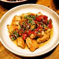 てらよう's cooksnap of when they made 唐揚げのにらとまソース✿ガーリック風味✿.