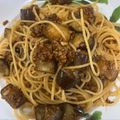 Ｎよんよん's cooksnap of when they made 極ウマ♡ナスとひき肉のボロネーゼ風パスタ.