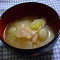 ななぐくん's cooksnap of when they made ベーコンと大根のお味噌汁.
