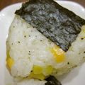 ぽんずー's cooksnap of when they made BPチーズとたくあんのおにぎり.