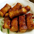 がんもどっき's cooksnap of when they made 豚バラで厚揚げを巻き巻き.