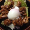 はらぺこウサギのママ's cooksnap of when they made 豚のしょうが焼き丼☆温玉のせ(*^^*).