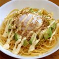 ぽめchan's cooksnap of when they made スグに作れるずぼら飯＊温玉ツナマヨパスタ.
