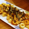 いつおママ's cooksnap of when they made れんこんとちくわのポン酢炒め.