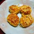きのこ茸's cooksnap of when they made 簡単　かぼちゃのいが栗揚げ.