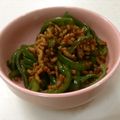 ななぶちこ's cooksnap of when they made ピーマンと挽き肉のピリ辛炒め♪.