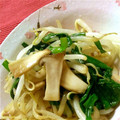 羽尼うに's cooksnap of when they made もやしとニラとエリンギのピリ辛あえ.