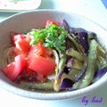つぼみん's cooksnap of when they made トマトとなすのピリ辛☆冷やしそうめん.