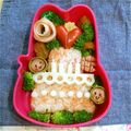 ☆sofuka☆'s cooksnap of when they made 誕生日にHAPPYケーキ型キャラ弁♪.