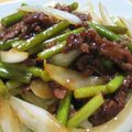 carnival's cooksnap of when they made 牛肉とにんにくの芽の炒め物.