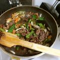 mon222's cooksnap of when they made 牛細切れ肉で☆ニンニクコチュジャン炒め☆.