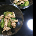 mina✬'s cooksnap of when they made ササミときゅうりの胡麻和え.