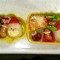 しましま0228's cooksnap of when they made X'masキャラ弁に☆ウインナーでブーツ.