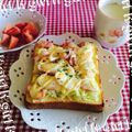 ☆ポメ☆'s cooksnap of when they made キャベツとウインナーのチーズトースト.