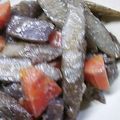suka３３'s cooksnap of when they made ごぼうとコンニャクと牛肉の味噌煮。.