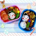 ヒカリ☆'s cooksnap of when they made キャラ弁＊クリスマス＊雪だるま♫トナカイ.