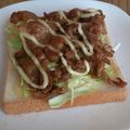 ソラねこ22's cooksnap of when they made ✿豚の生姜焼き　トースト✿.