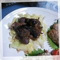 ＴＯＭＯＷＡＴ's cooksnap of when they made 砂肝の生姜焼き♪.