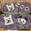 まっきー♪３７'s cooksnap of when they made シロクマパンダ弁当(動物園遠足に）.