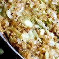 かせう's cooksnap of when they made diet中にも是非☆簡単もんじゃ焼き.