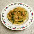 ぺぱにゃん's cooksnap of when they made 鶏の塩麹和風パスタ♪袋で簡単☆.