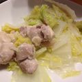 新妻マウル's cooksnap of when they made 簡単☆塩麹で鶏肉の白菜蒸し.