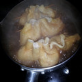 ☆ダイアママ☆'s cooksnap of when they made 卵の油揚げ袋煮.