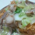 プゥたﾝCHU's cooksnap of when they made パリパリにとろっ皿うどん.