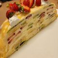 kaoripug2's cooksnap of when they made チーズクリーム＆フルーツの♡ミルクレープ.