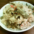 sweetbox25's cooksnap of when they made 煮干しとごぼうの味噌炊き込みご飯.