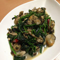 ちびた777's cooksnap of when they made 牡蠣とほうれん草のオリーブオイル炒め☆.