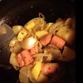 astamaa's cooksnap of when they made 朝食はウインナーポテトのマスタードソテー.