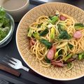 まれ子's cooksnap of when they made 菜の花とベーコンの和風パスタ.