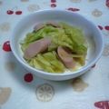 ゆきらっくま's cooksnap of when they made 魚肉ソーセージとキャベツのサッと煮.